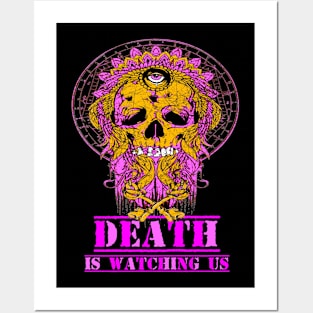 Death is watching us Posters and Art